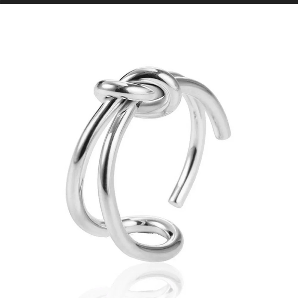 New! 925 Silver knot ring - Picture 2 of 2